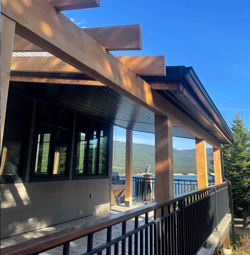 side view of deck by Vision Project Services