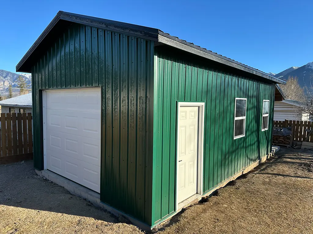 Green metal custom home