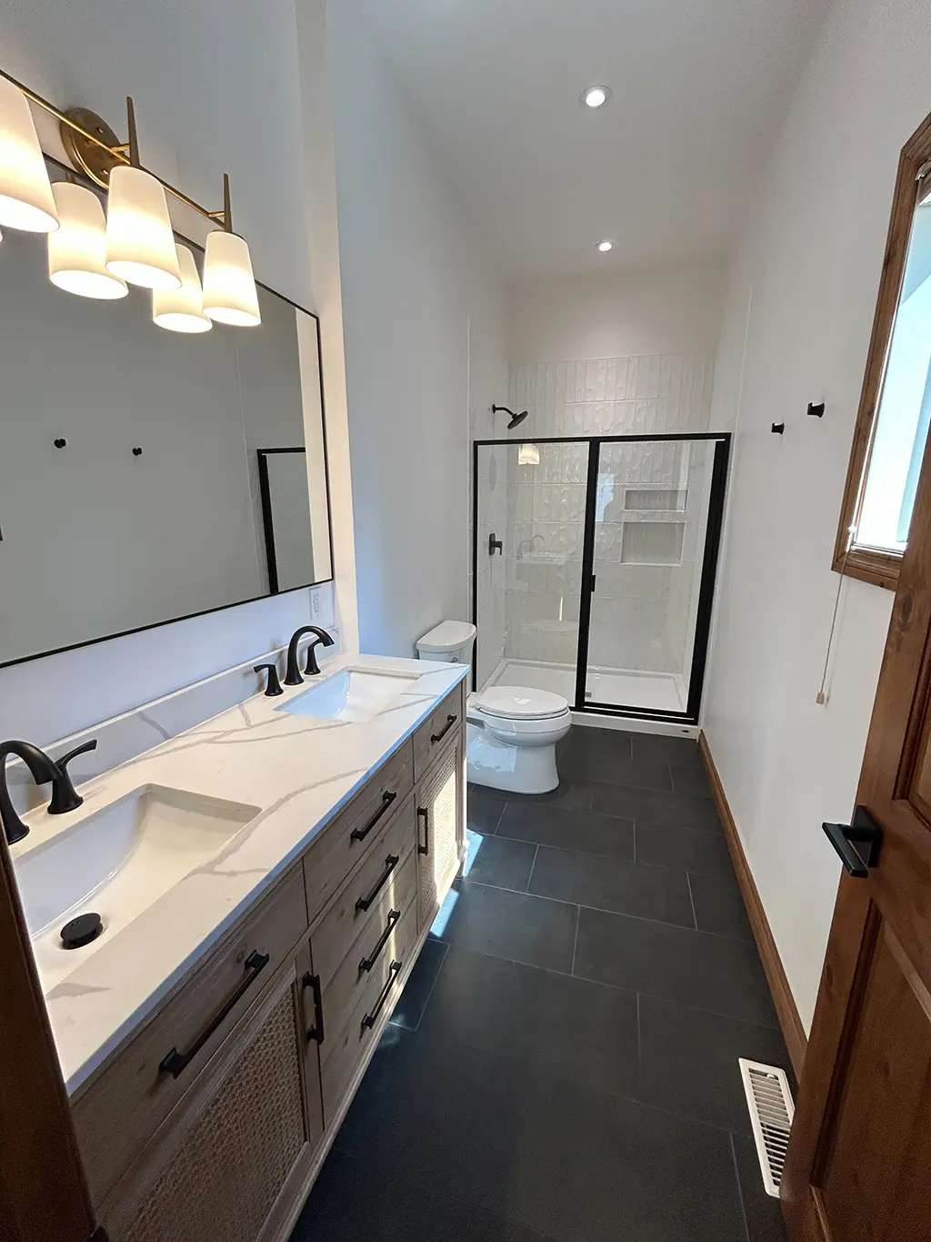 bathroom remodel by Vision Project Services