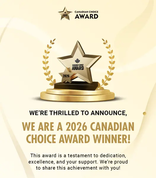 2026 Canadian Choice Award winner flier