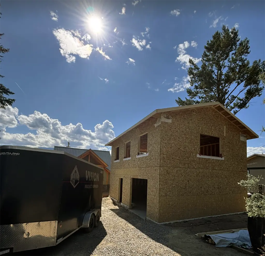 new home in process of construction