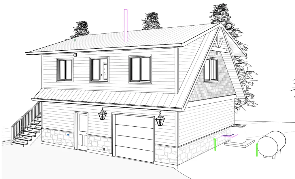 schematics for a custom home build