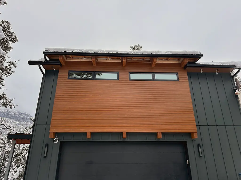 exterior renovation with custom siding