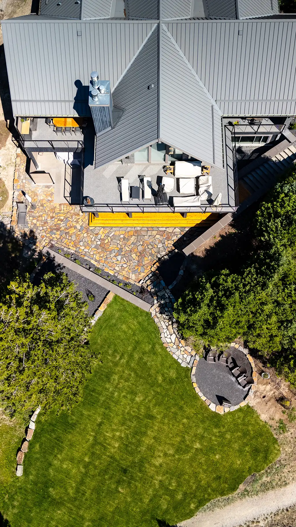 unique and custom backyard patio